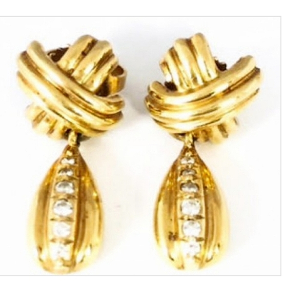 Tiffany & Co. Jewelry - SOLD ON MEMO Tiffany & Co. 18K  Diamond Stunning Signature "X" Hanging Earrings